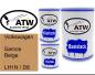 Preview: Volkswagen, Samos Beige, LH1N / D8: 500ml Lackdose + 500ml Klarlack + 250ml Härter - Set, von ATW Autoteile West.